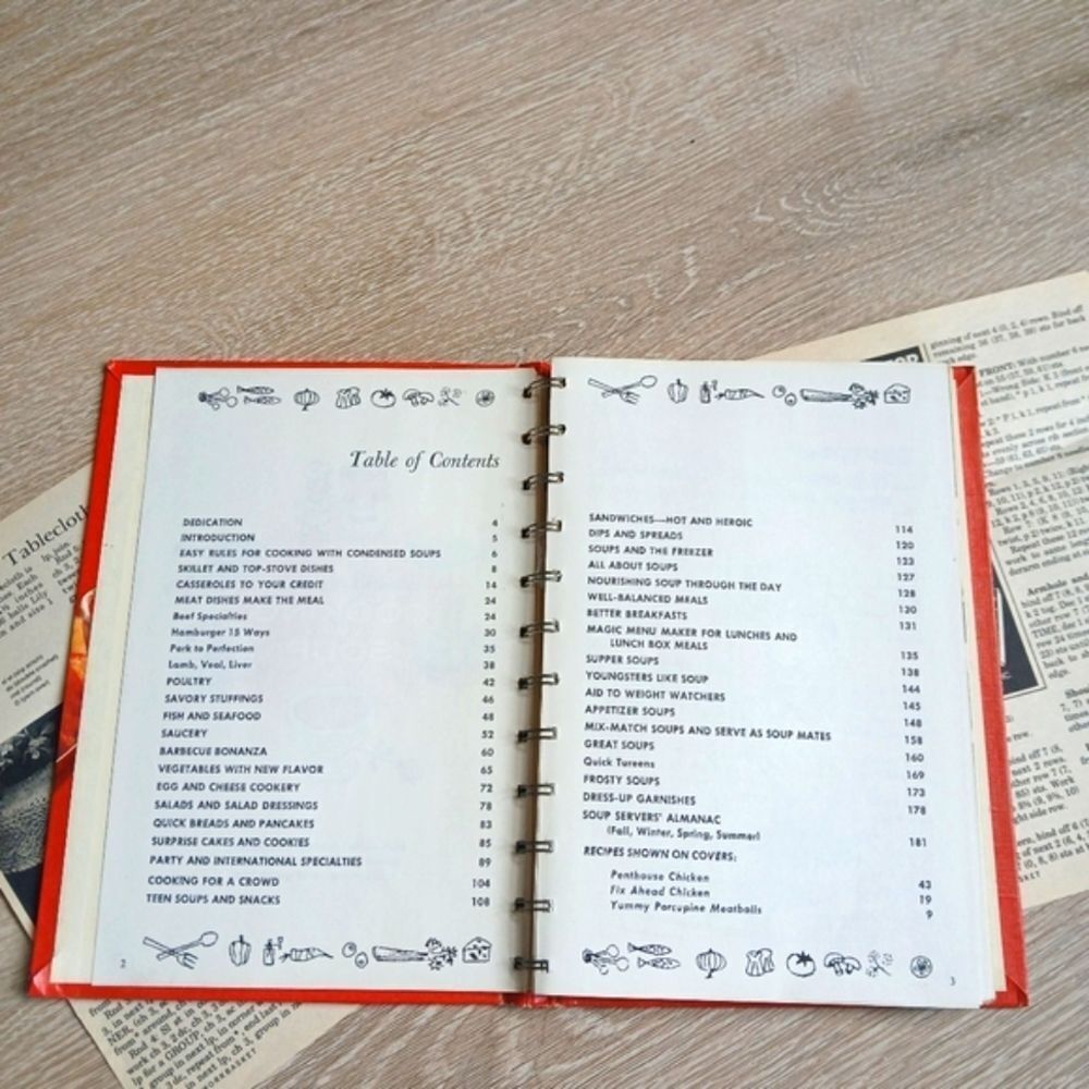 A Campbell Cookbook cooking with Soup Recipes LITHOGRAPH First Edition - Picture 11 of 15